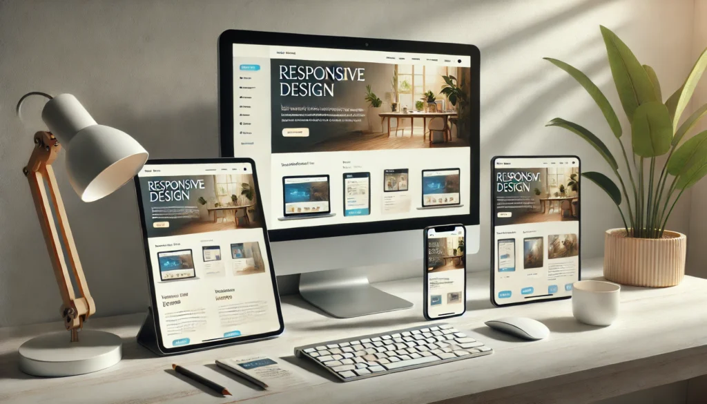 Responsive Design auf Monitor, Tablet und Smartphone